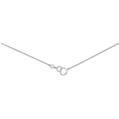 Mejoma Women's Infinite Links Sterling Silver Interlink Chain Necklace
