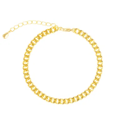 Mejoma Women's Large Cuban Chain Gold Bracelet