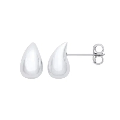 Mejoma Women's Luminous Dewdrop Sterling Silver Studs