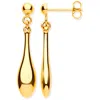 Mejoma Women's Luminous Grace 9ct Solid Yellow Gold Drop Earrings In Gold