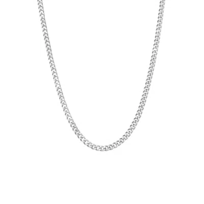 Mejoma Women's Luxury Cuban Silver Chain Necklace