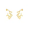 Mejoma Women's Melting And Dripping Irregular Gold Hoop Earrings In Gold