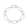 Mejoma Women's Textured Silver Ancient Bracelet