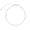 Mejoma Women's Tiny Cubicle Silver Chain Bracelet In Silver