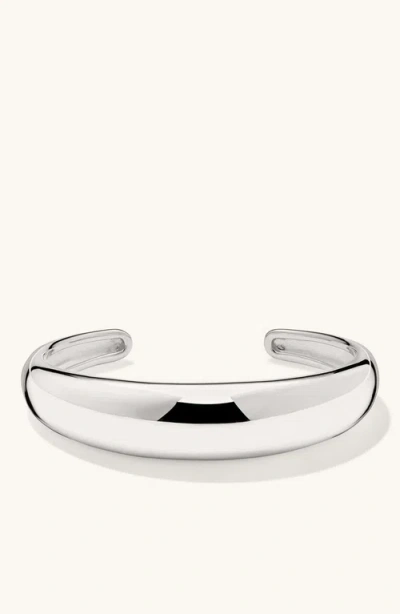 Mejuri 13mm Dôme Cuff Bracelet In Silver