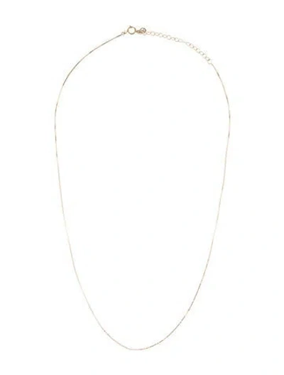 Pre-owned Mejuri 14k Baby Box Chain Necklace, 18" In Multi