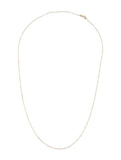 Pre-owned Mejuri 14k Baby Box Chain Necklace, 22" In Multicolor