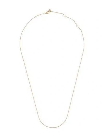 Pre-owned Mejuri 14k Baby Box Chain Necklace In Multicolor