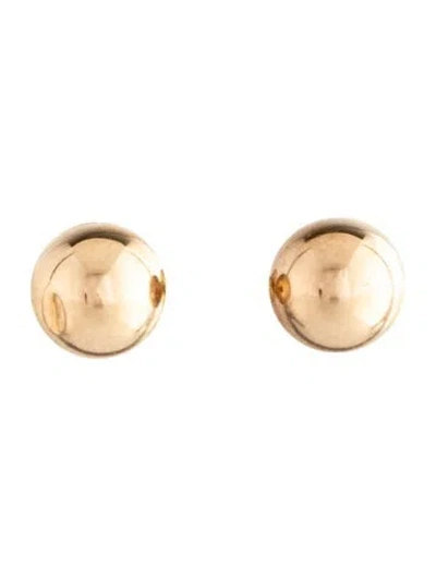 Pre-owned Mejuri 14k Ball Stud Earrings In Multicolor