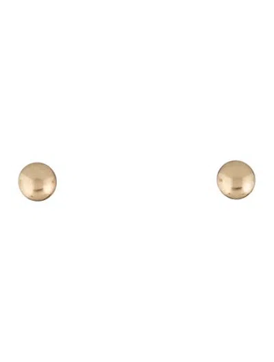 Pre-owned Mejuri 14k Ball Stud Earrings In Multicolor