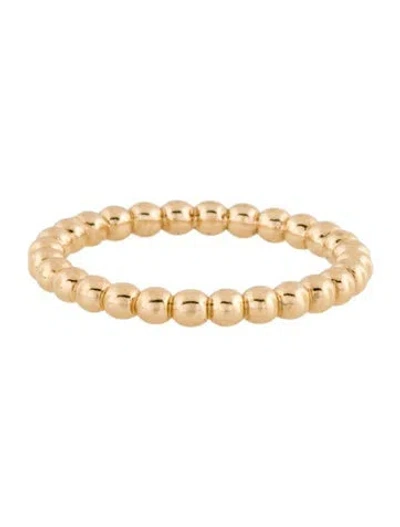 Pre-owned Mejuri 14k Bead Band Ring In Multicolor