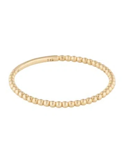 Pre-owned Mejuri 14k Beaded Band In Multicolor
