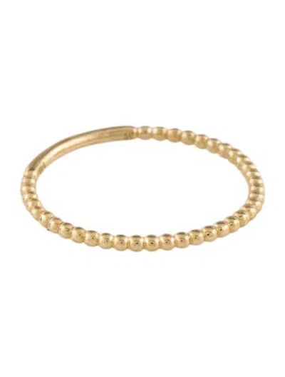 Pre-owned Mejuri 14k Beaded Band Ring In Multicolor