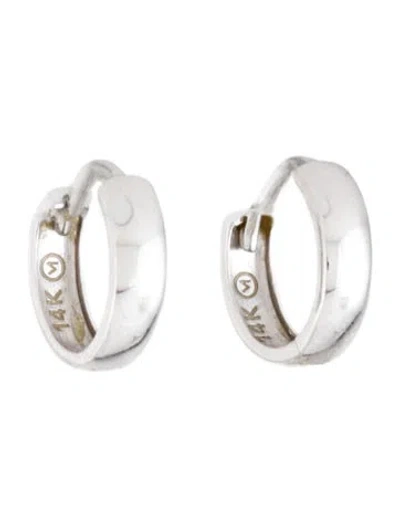 Pre-owned Mejuri 14k Bold Huggie Hoops In Multicolor
