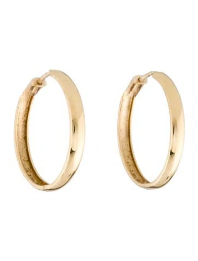 Pre-owned Mejuri 14k Bold Large Hoop Earrings In Multicolor