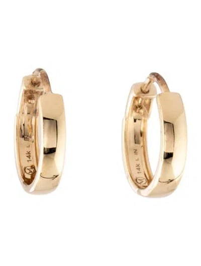 Pre-owned Mejuri 14k Bold Medium Hoop Earrings In Multicolor