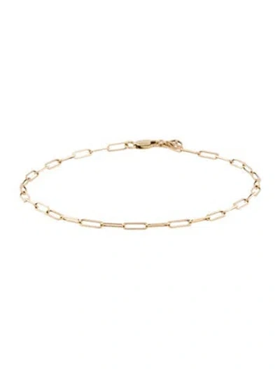 Pre-owned Mejuri 14k Boyfriend Bold Bracelet, 7" In Multicolor