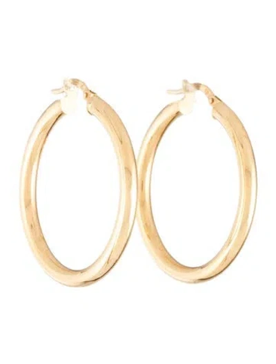 Pre-owned Mejuri 14k Classic Hoop Earrings In Multi