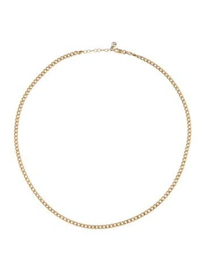 Pre-owned Mejuri 14k Curb Chain Necklace, 15.25" In Multicolor