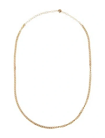Pre-owned Mejuri 14k Curb Chain Necklace, 18" In Multicolor