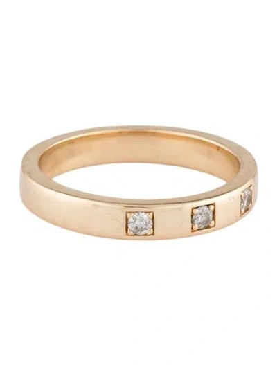 Pre-owned Mejuri 14k Diamond Band In Multicolor