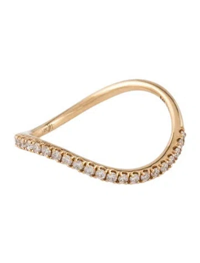 Pre-owned Mejuri 14k Diamond Dôme Figure Ring In Multi