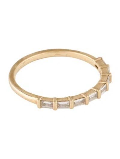 Pre-owned Mejuri 14k Diamond Eternity Band In Multi