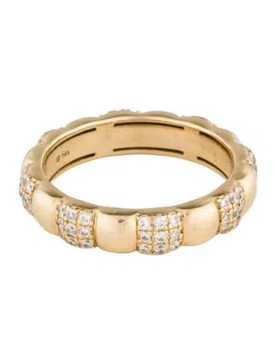 Pre-owned Mejuri 14k Diamond Pavé Soft Charlotte Ring In Multicolor
