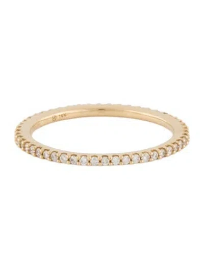 Pre-owned Mejuri 14k Diamond Slim Eternity Band In Multi