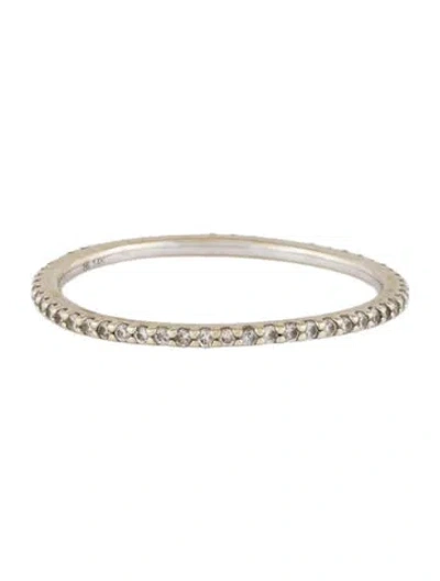 Pre-owned Mejuri 14k Diamond Slim Eternity Band In Multi