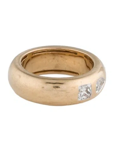 Pre-owned Mejuri 14k Diamond Toi Et Moi Band In Multi
