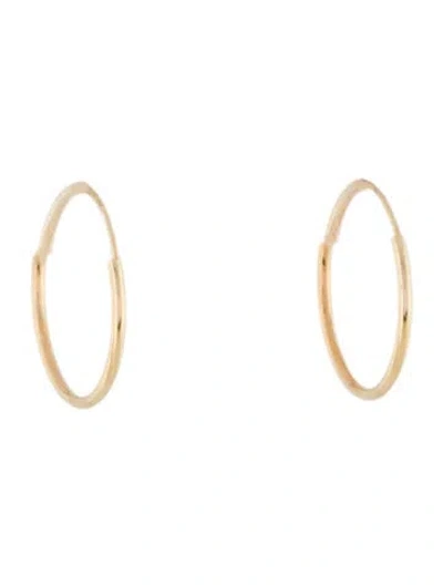 Pre-owned Mejuri 14k Hoop Earrings In Multi