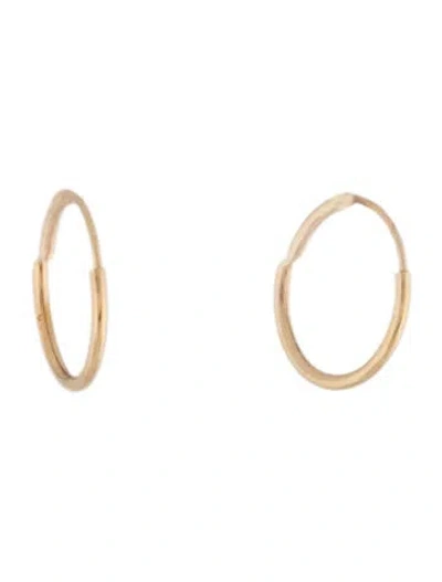 Pre-owned Mejuri 14k Hoop Earrings In Multi