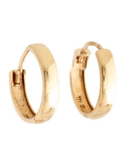 Pre-owned Mejuri 14k Hoop Earrings In Multicolor