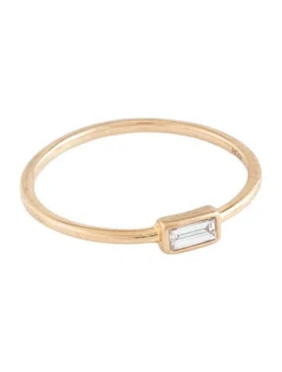 Pre-owned Mejuri 14k Lab-grown Diamond Stacker Ring In Multicolor