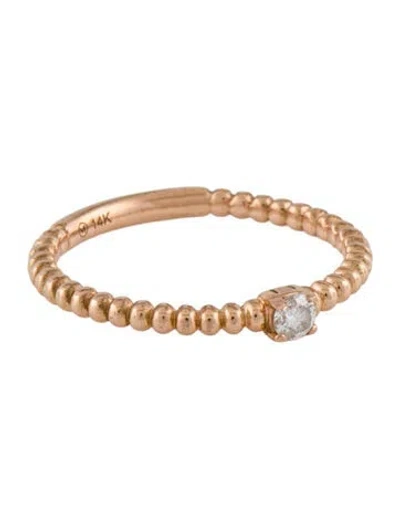 Pre-owned Mejuri 14k Lab-grown Diamond Stacking Cocktail Ring In Multi