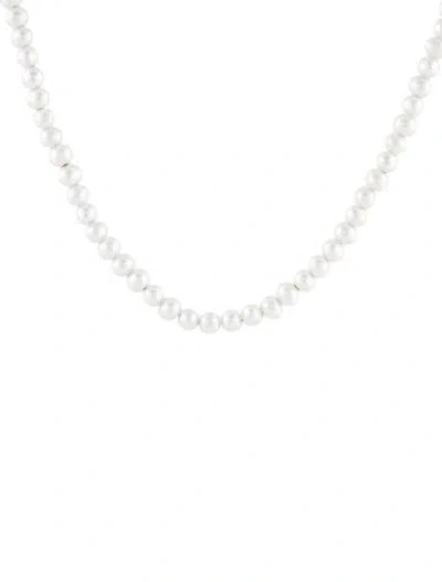 Pre-owned Mejuri 14k Pearl Strand Necklace, 18.5" In Multi