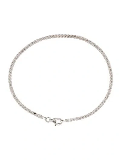 Pre-owned Mejuri 14k Serpentine Chain Bracelet, 7" In Multi