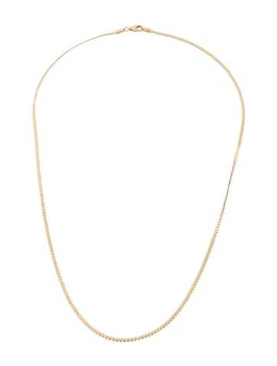 Pre-owned Mejuri 14k Serpentine Flat Chain Necklace, 18" In Multicolor