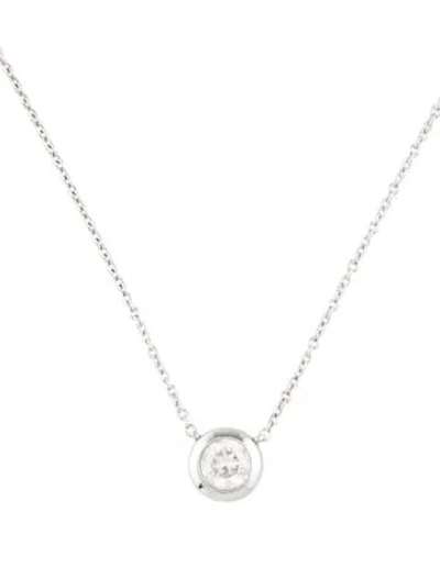 Pre-owned Mejuri 14k Solitaire Diamond Station Necklace, 18" In Multicolor
