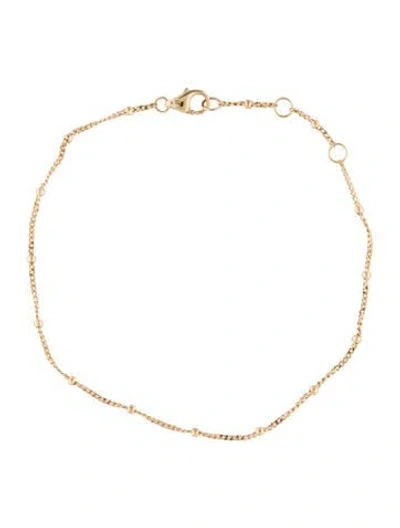 Pre-owned Mejuri 14k Spheres Chain Bracelet, 6.75" In Multicolor