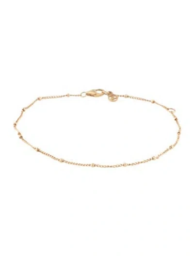 Pre-owned Mejuri 14k Spheres Chain Bracelet, 7" In Multi