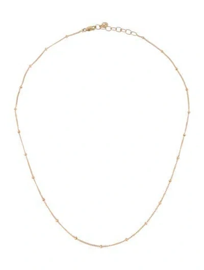 Pre-owned Mejuri 14k Spheres Chain Necklace, 15" In Multi