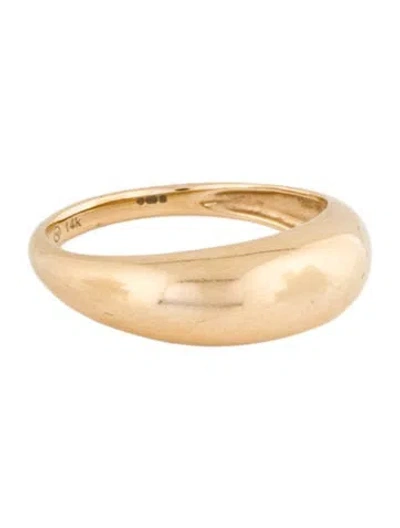 Pre-owned Mejuri 14k Thin Dome Ring In Multi
