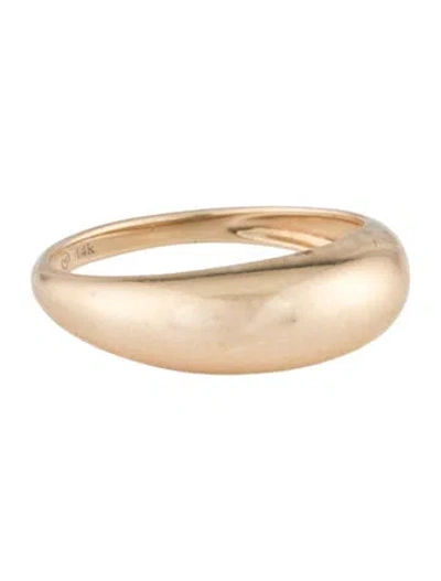 Pre-owned Mejuri 14k Thin Dôme Ring In Multicolor