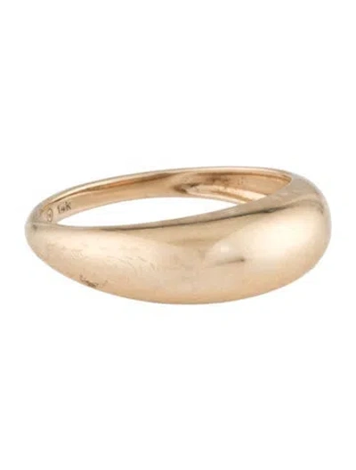 Pre-owned Mejuri 14k Thin Dôme Ring In Multicolor