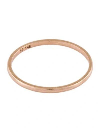 Pre-owned Mejuri 14k Thin Stacking Band Ring In Multi