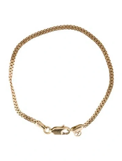 Pre-owned Mejuri 14k Timepiece Chain Bracelet, 6" In Multi