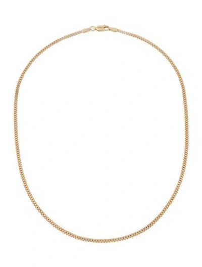 Pre-owned Mejuri 14k Timepiece Choker Chain Necklace, 16" In Multi