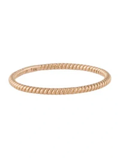 Pre-owned Mejuri 14k Twist Ring In Multi
